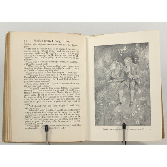 Antique Book "Stories From George Eliot", George G Harrap 1913 Mary Ann Evans - Picture 8 of 10
